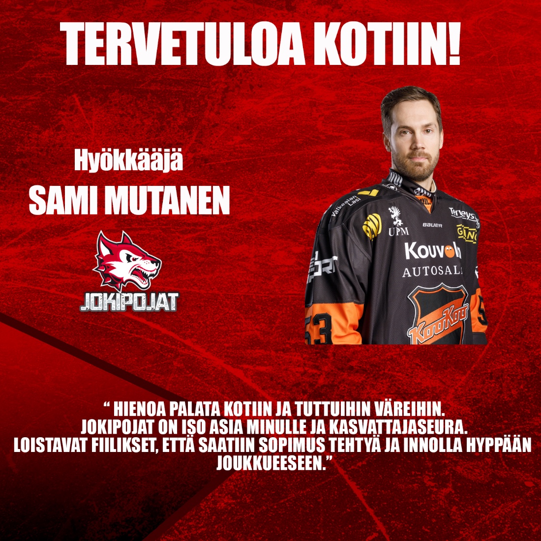 Tervetuloa kotiin, Sami Mutanen!