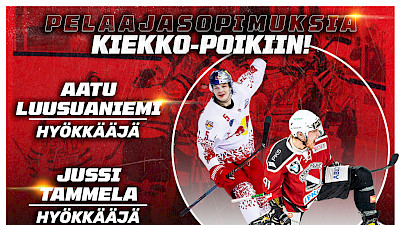 Tammela jatkaa - Luusuaniemi uutena Kiekko-Poikiin