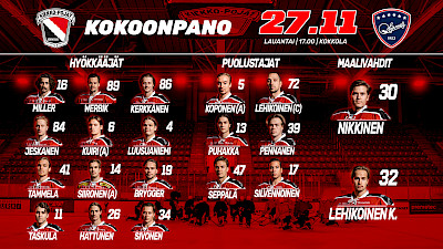 Tänään Kokkolassa tällä kokoonpanolla!
