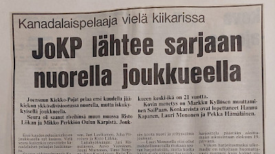 Huomenna on aika julkistaa ensimmäinen ulkomaalaisvahvistus!