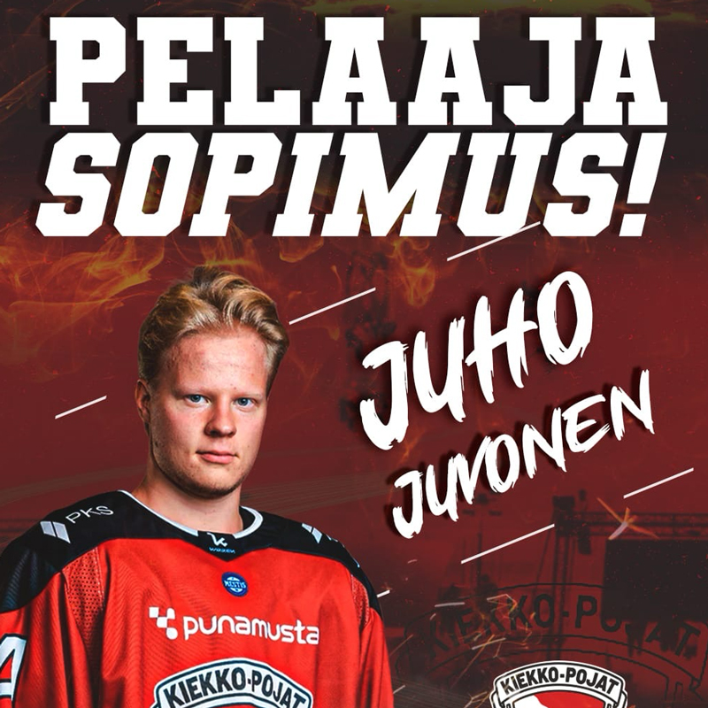 Juho Juvonen jatkaa Kiekko-Pojissa