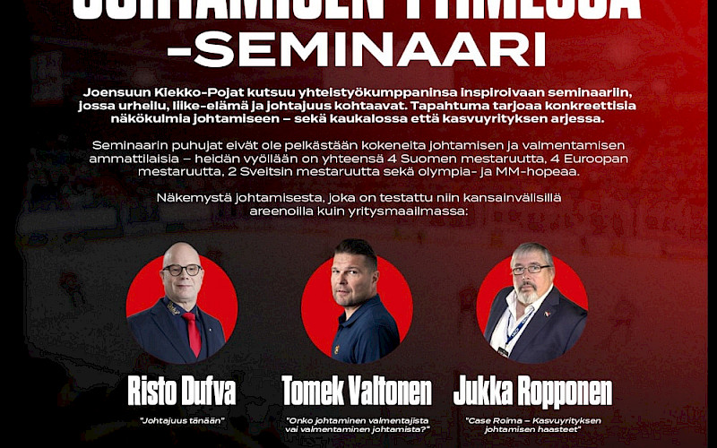 Johtamisen ytimessä -seminaari