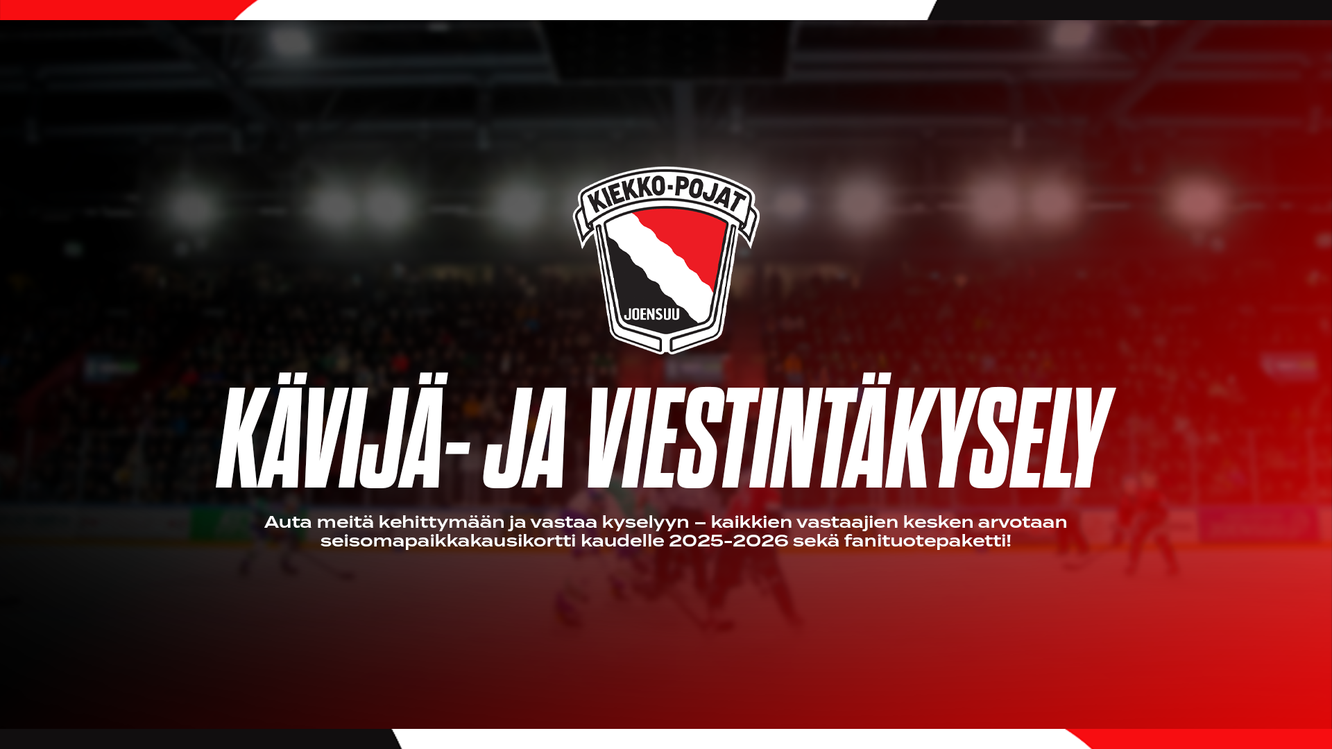 Osallistu Kiekko-Poikien kävijä- ja viestintäkyselyyn!