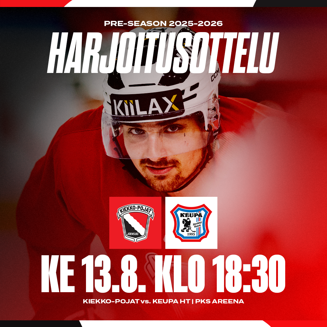 JoKP-KeuPa-ottelu avaa kiekkokauden PKS Areenalla!