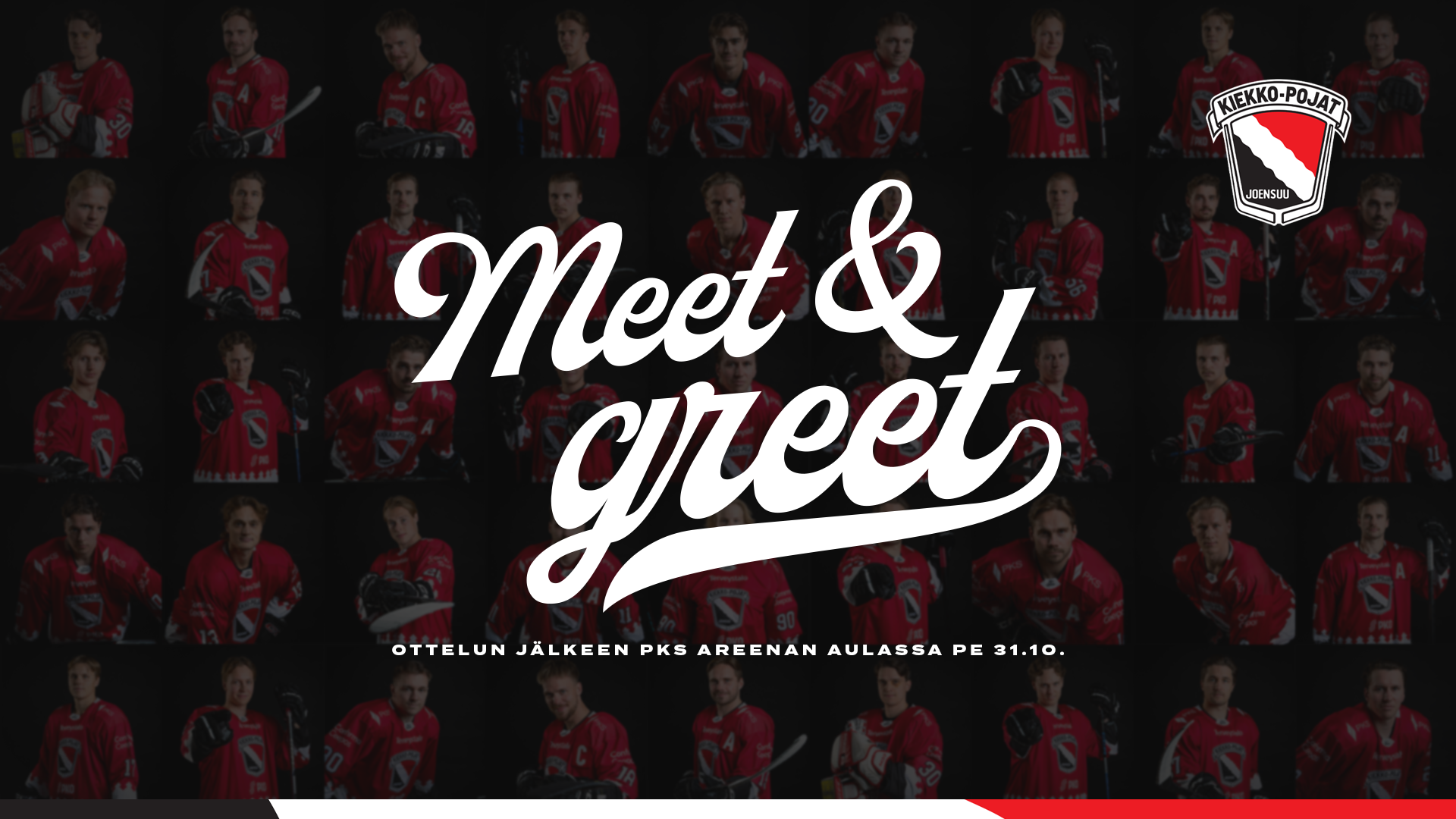 Tule moikkaamaan joukkuetta – meet & greet perjantaina ottelun jälkeen!