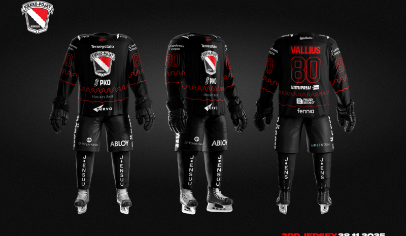 Kiekko-Poikien uusi black friday -paita on julkaistu!