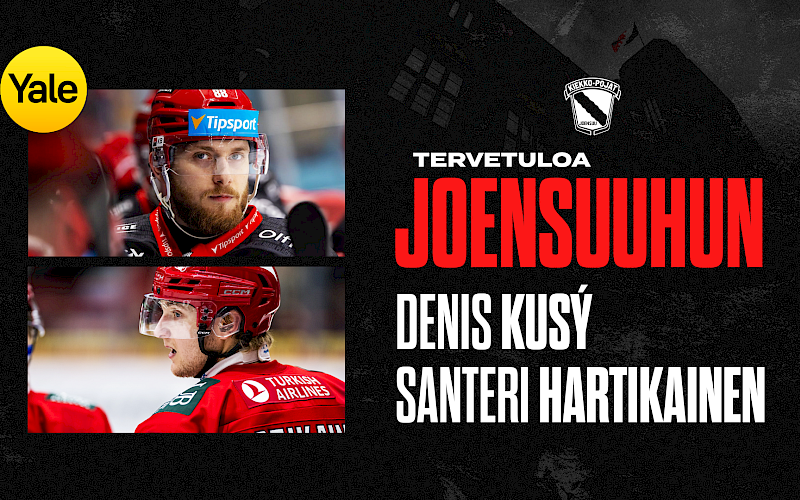 Tehohyökkääjät Denis Kusy ja Santeri Hartikainen Kiekko-Poikiin!